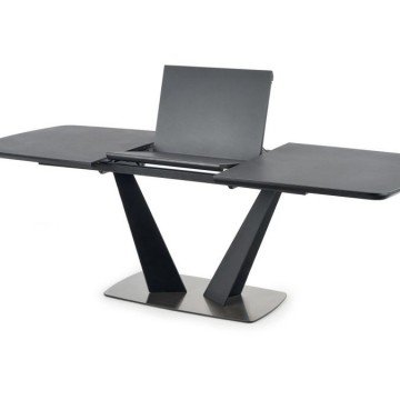 Фото3.Розкладний стіл FANGOR 160 (220) x90 Halmar темно-сірий
